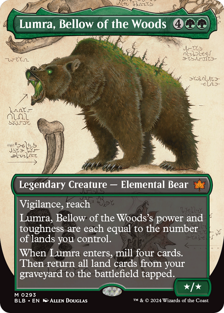 Lumra, Bellow of the Woods (Borderless) (0293) [Bloomburrow] | Mindsight Gaming