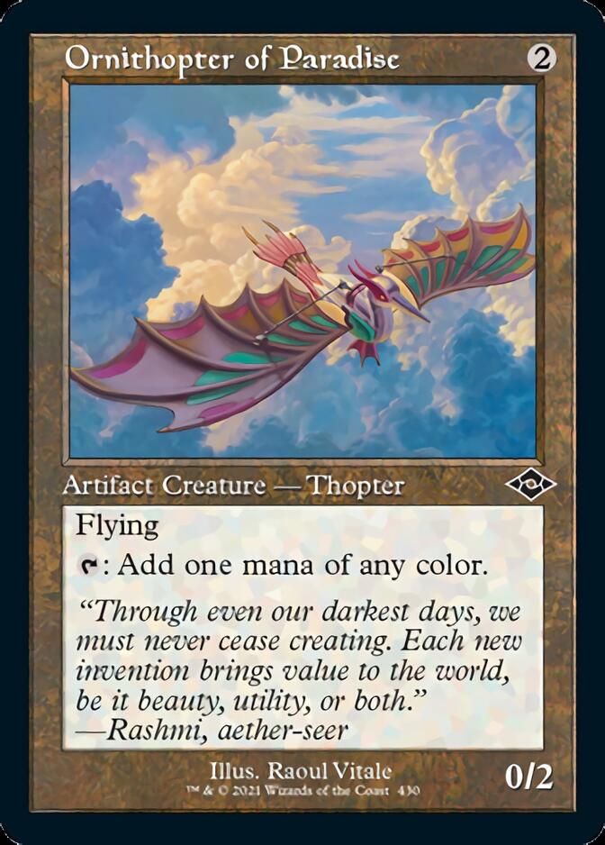 Ornithopter of Paradise (Retro Foil Etched) [Modern Horizons 2] | Mindsight Gaming
