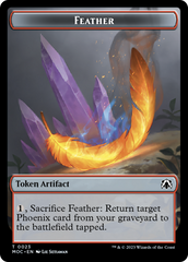 Feather // Servo Double-Sided Token [March of the Machine Commander Tokens] | Mindsight Gaming