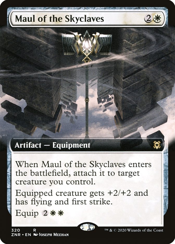 Maul of the Skyclaves (Extended Art) [Zendikar Rising] | Mindsight Gaming