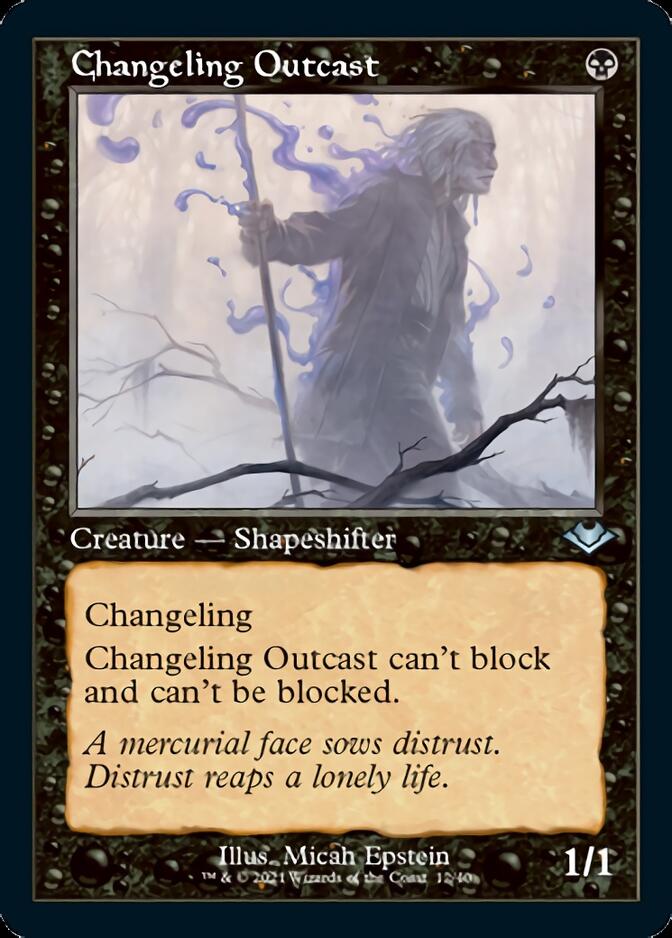 Changeling Outcast (Retro Foil Etched) [Modern Horizons 2] | Mindsight Gaming