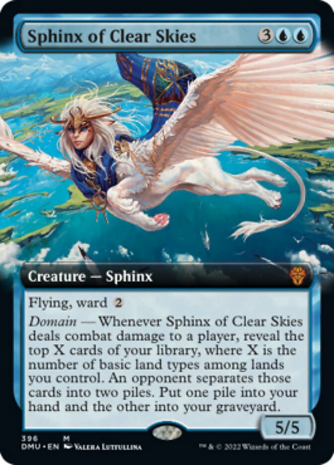 Sphinx of Clear Skies (Extended Art) [Dominaria United] | Mindsight Gaming