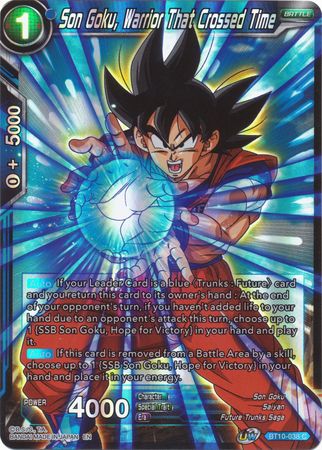 Son Goku, Warrior That Crossed Time (BT10-038) [Rise of the Unison Warrior 2nd Edition] | Mindsight Gaming