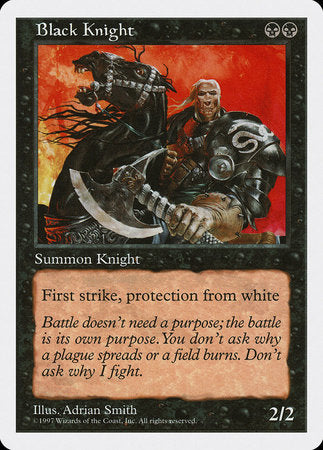 Black Knight [Fifth Edition] | Mindsight Gaming