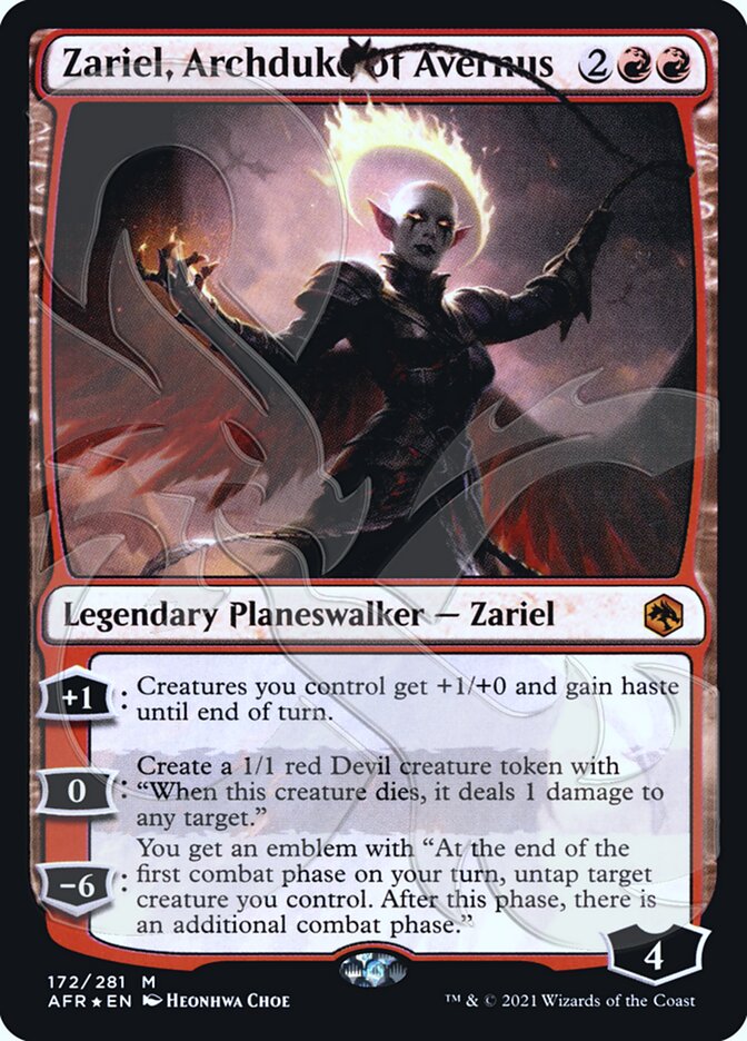 Zariel, Archduke of Avernus (Ampersand Promo) [Dungeons & Dragons: Adventures in the Forgotten Realms Promos] | Mindsight Gaming