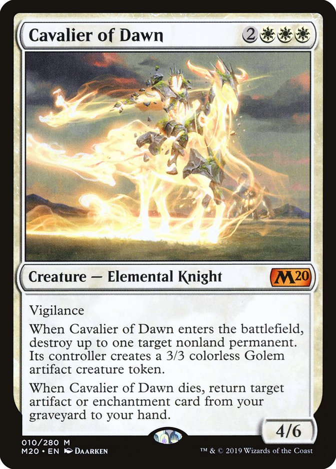 Cavalier of Dawn [Core Set 2020] | Mindsight Gaming
