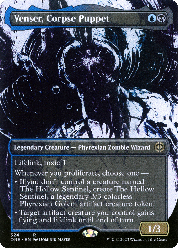 Venser, Corpse Puppet (Borderless Ichor) [Phyrexia: All Will Be One] | Mindsight Gaming