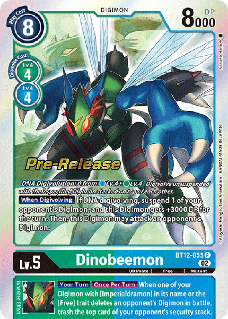 Dinobeemon [BT12-055] [Across Time Pre-Release Cards] | Mindsight Gaming