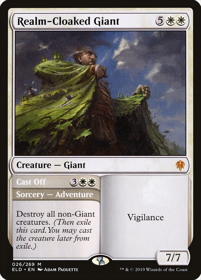 Realm-Cloaked Giant // Cast Off [Throne of Eldraine] | Mindsight Gaming