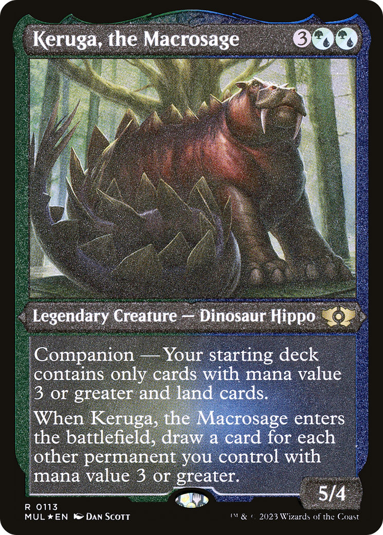 Keruga, the Macrosage (Foil Etched) [Multiverse Legends] | Mindsight Gaming