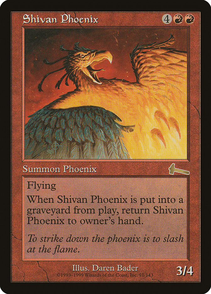 Shivan Phoenix [Urza's Legacy] | Mindsight Gaming