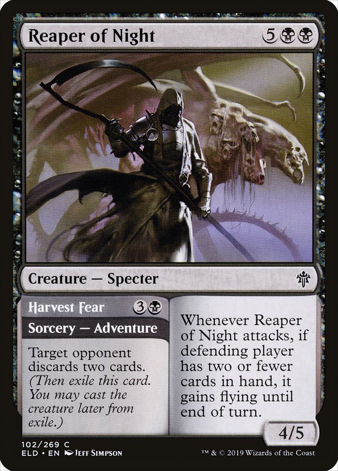 Reaper of Night // Harvest Fear [Throne of Eldraine] | Mindsight Gaming