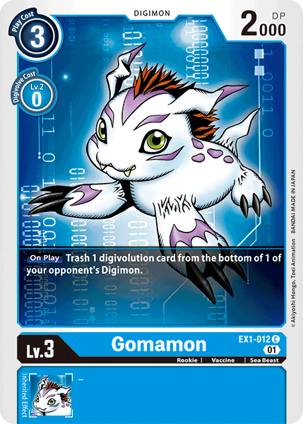 Gomamon [EX1-012] [Classic Collection] | Mindsight Gaming