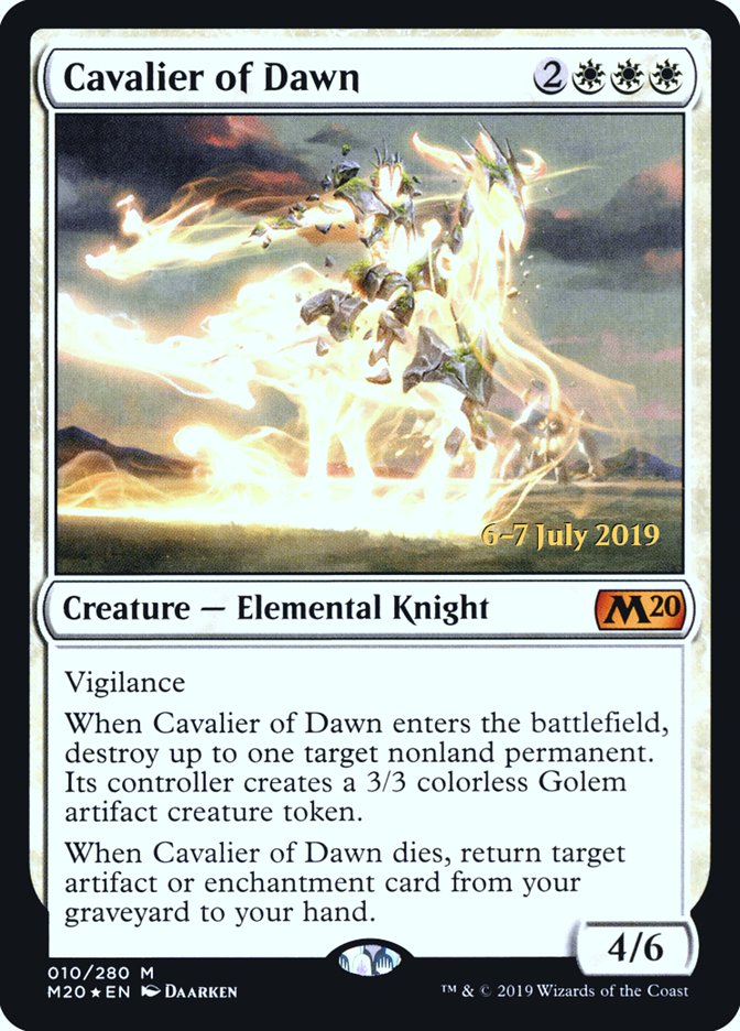 Cavalier of Dawn  [Core Set 2020 Prerelease Promos] | Mindsight Gaming