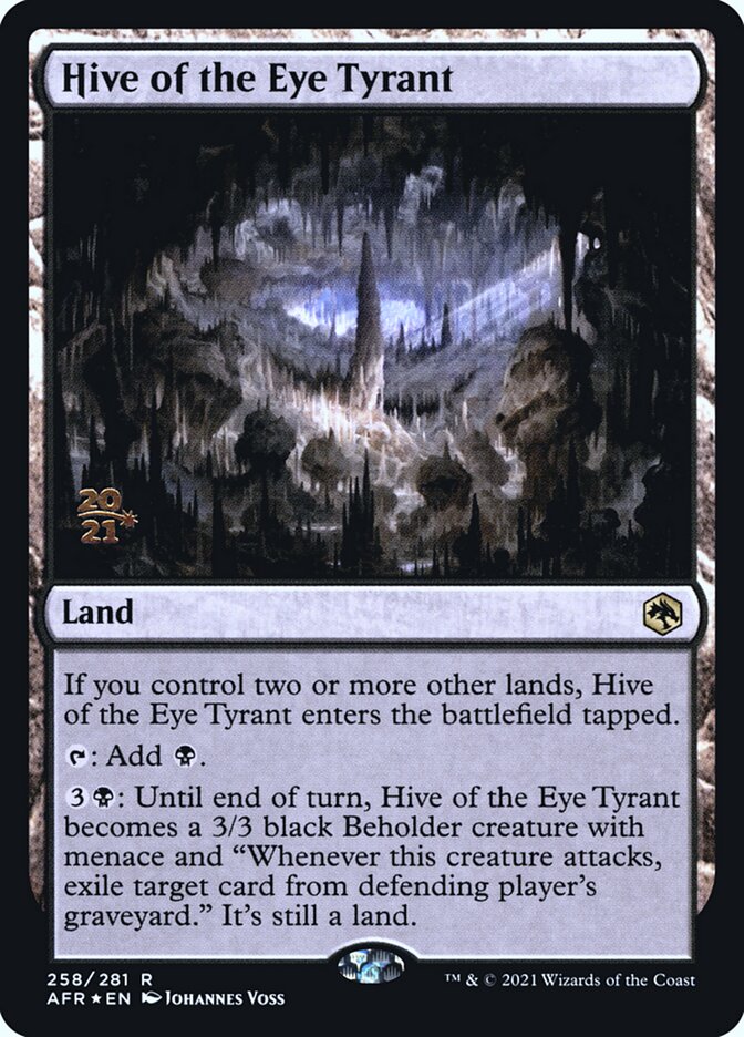 Hive of the Eye Tyrant [Dungeons & Dragons: Adventures in the Forgotten Realms Prerelease Promos] | Mindsight Gaming