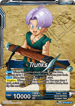 Trunks // Trunks, the Hero's Successor (BT14-031) [Cross Spirits] | Mindsight Gaming