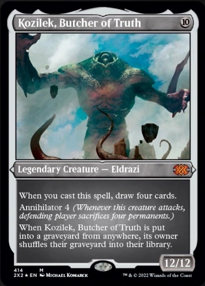 Kozilek, Butcher of Truth (Foil Etched) [Double Masters 2022] | Mindsight Gaming