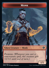 Bird (002) // Monk Double-sided Token [Dominaria United Tokens] | Mindsight Gaming