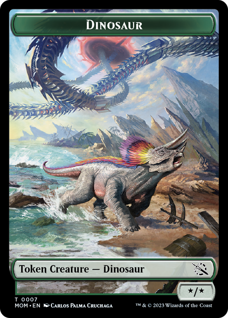 Dinosaur Token [March of the Machine Tokens] | Mindsight Gaming