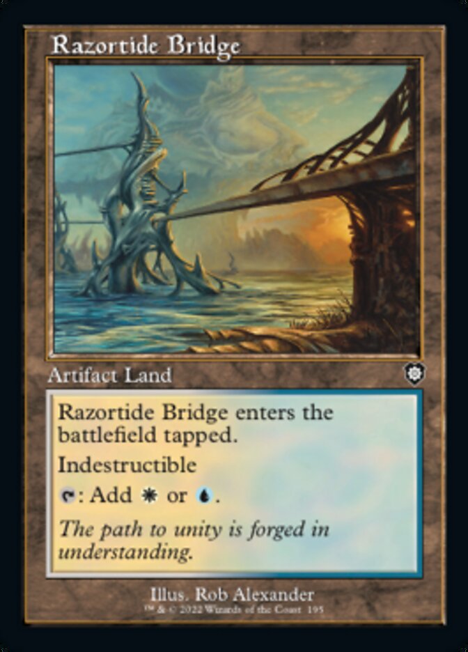 Razortide Bridge (Retro) [The Brothers' War Commander] | Mindsight Gaming