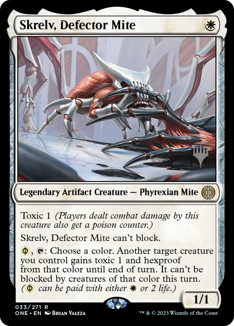 Skrelv, Defector Mite (Promo Pack) [Phyrexia: All Will Be One Promos] | Mindsight Gaming