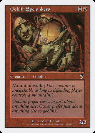 Goblin Spelunkers [Seventh Edition] | Mindsight Gaming