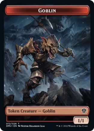 Zombie Knight // Goblin Double-sided Token [Dominaria United Commander Tokens] | Mindsight Gaming