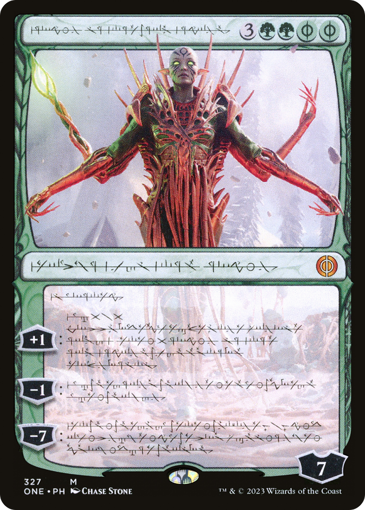 Nissa, Ascended Animist (Phyrexian) [Phyrexia: All Will Be One] | Mindsight Gaming