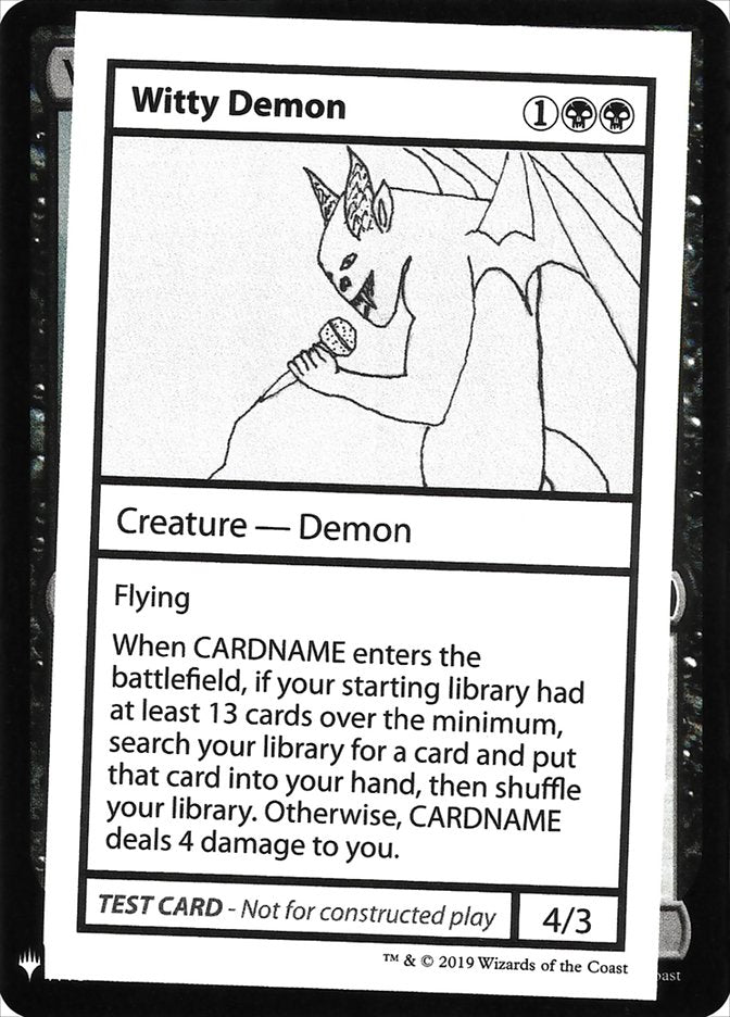 Witty Demon [Mystery Booster Playtest Cards] | Mindsight Gaming