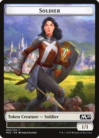 Soldier Token [Core Set 2020 Tokens] | Mindsight Gaming