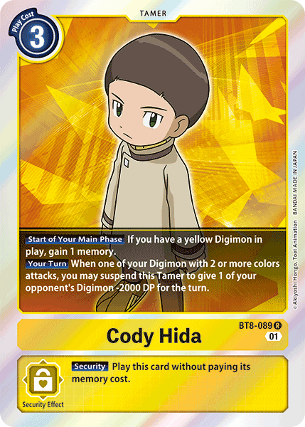 Cody Hida [BT8-089] [New Awakening] | Mindsight Gaming
