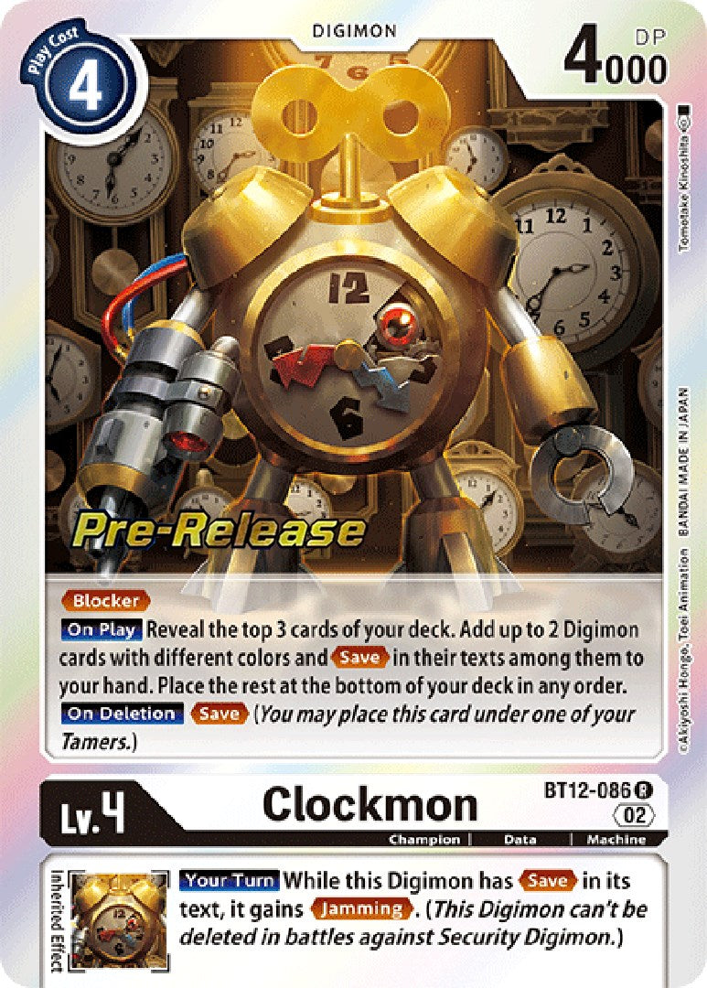 Clockmon [BT12-086] [Across Time Pre-Release Cards] | Mindsight Gaming