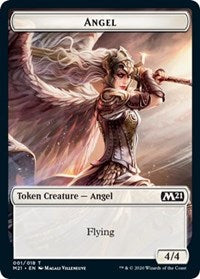 Angel // Treasure Double-sided Token [Core Set 2021 Tokens] | Mindsight Gaming