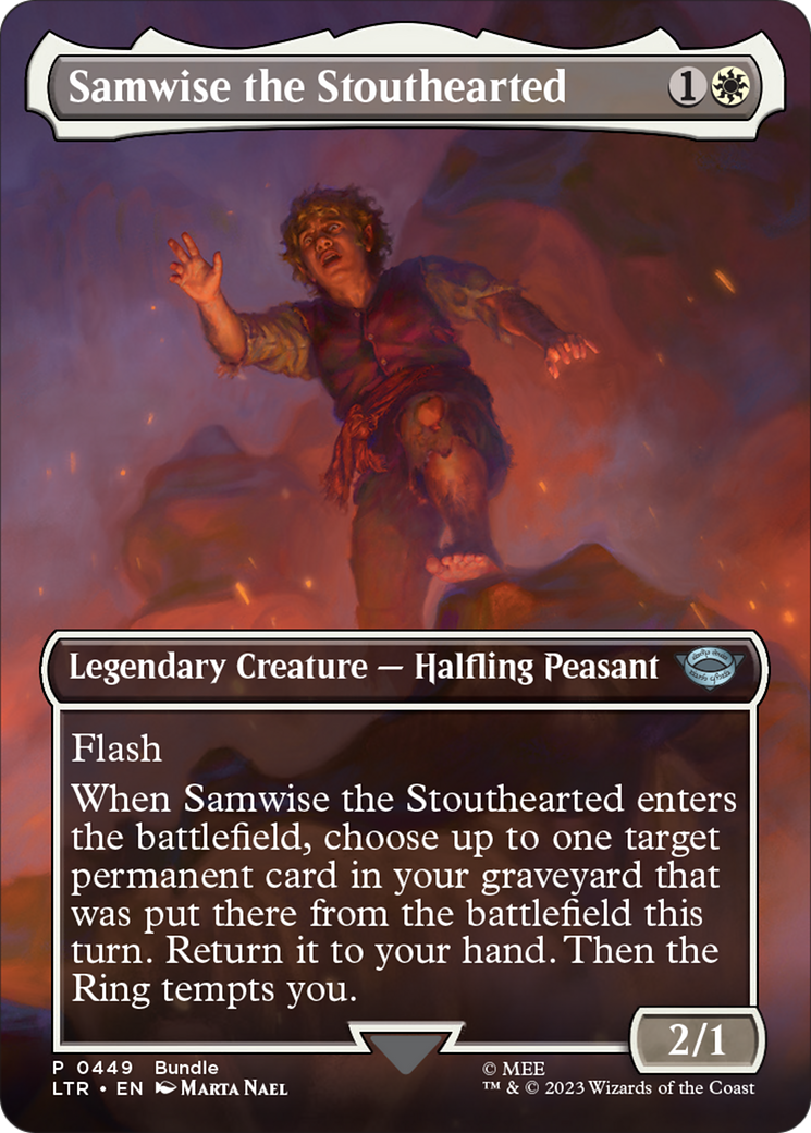 Samwise the Stouthearted (Borderless Alternate Art) [The Lord of the Rings: Tales of Middle-Earth] | Mindsight Gaming