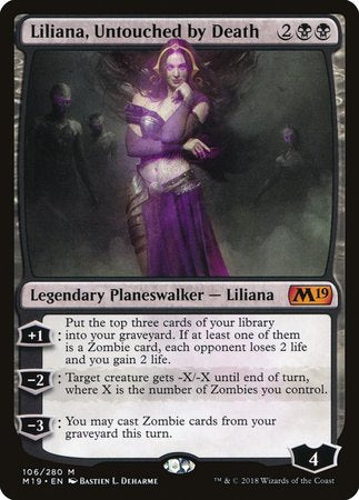 Liliana, Untouched by Death [Core Set 2019] | Mindsight Gaming