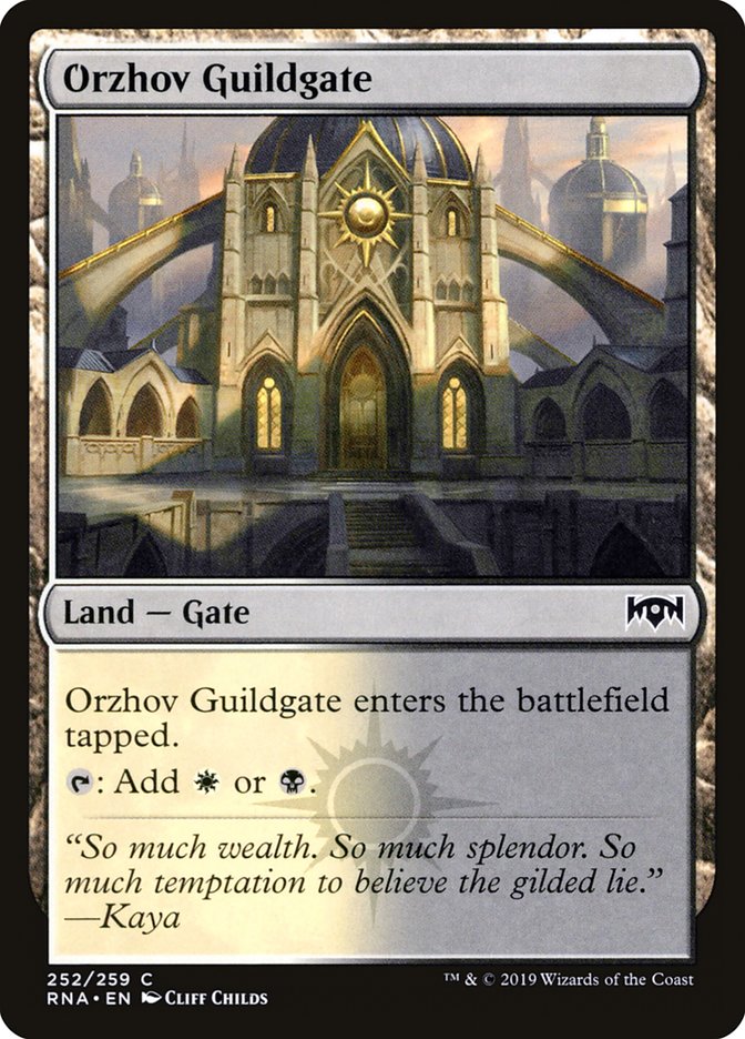 Orzhov Guildgate (252/259) [Ravnica Allegiance] | Mindsight Gaming