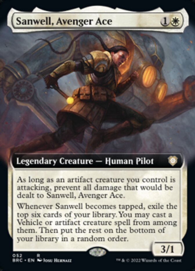 Sanwell, Avenger Ace (Extended Art) [The Brothers' War Commander] | Mindsight Gaming