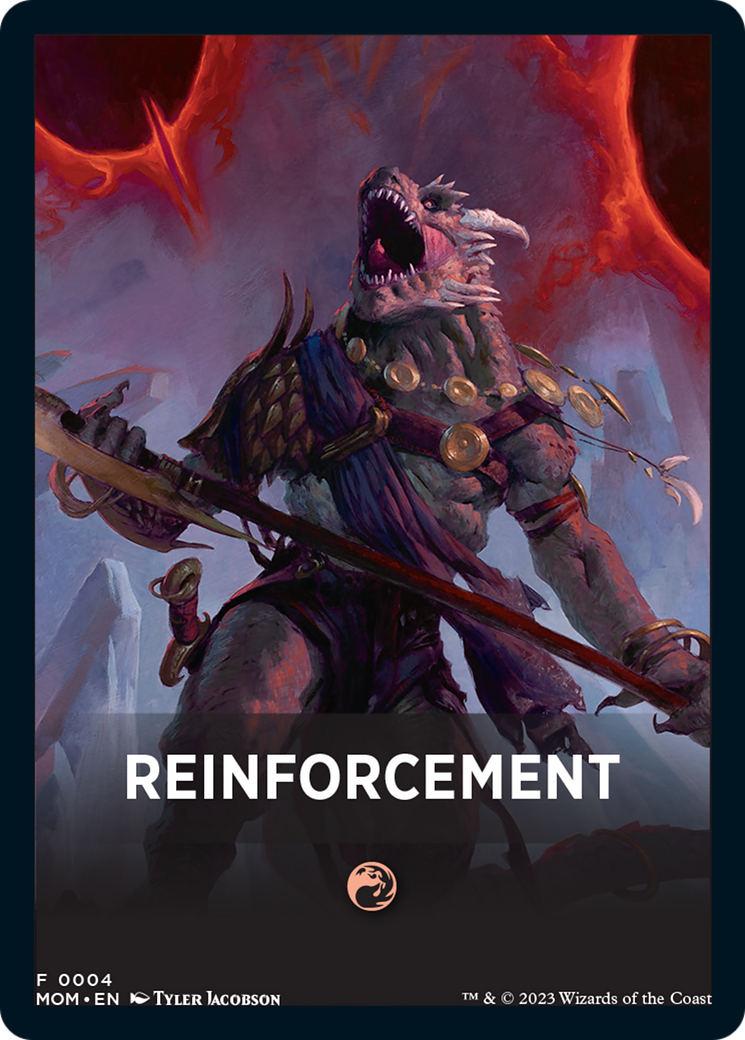 Reinforcement Theme Card [March of the Machine Tokens] | Mindsight Gaming