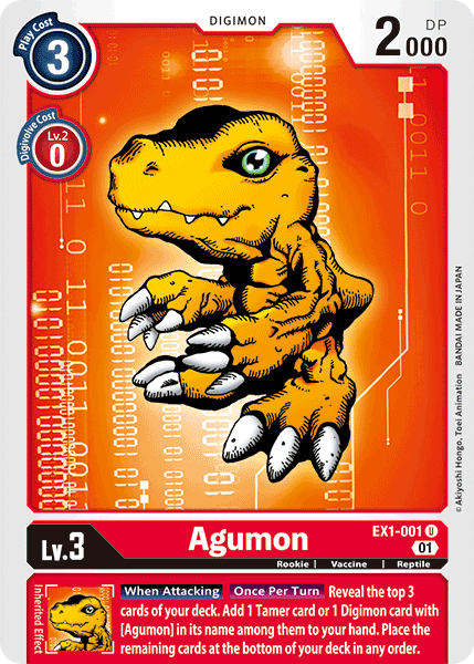 Agumon [EX1-001] [Classic Collection] | Mindsight Gaming