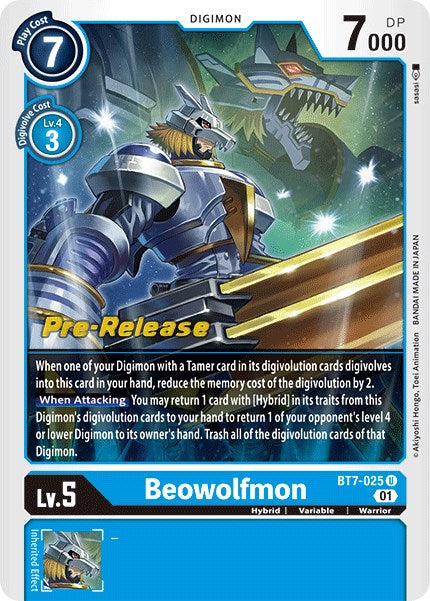 Beowolfmon [BT7-025] [Next Adventure Pre-Release Cards] | Mindsight Gaming
