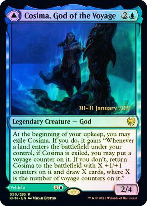 Cosima, God of the Voyage // The Omenkeel  [Kaldheim Prerelease Promos] | Mindsight Gaming