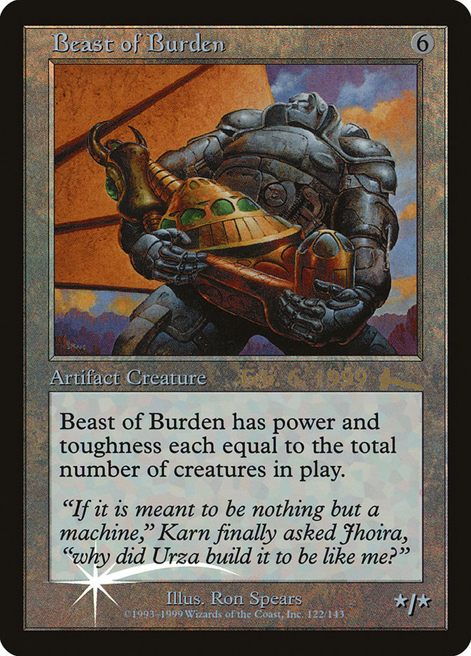Beast of Burden [Urza's Legacy Promos] | Mindsight Gaming