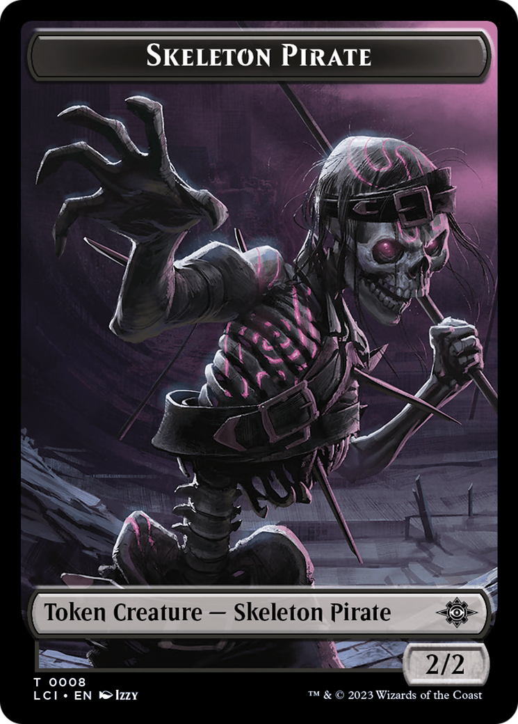 Treasure (0002) // Skeleton Pirate Double-Sided Token [Jurassic World Collection Tokens] | Mindsight Gaming