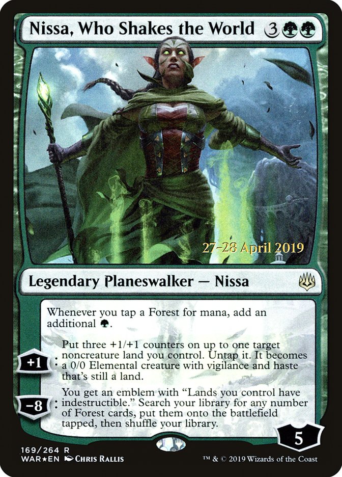 Nissa, Who Shakes the World  [War of the Spark Prerelease Promos] | Mindsight Gaming