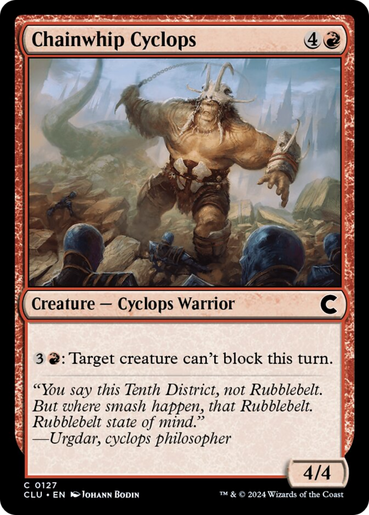 Chainwhip Cyclops [Ravnica: Clue Edition] | Mindsight Gaming