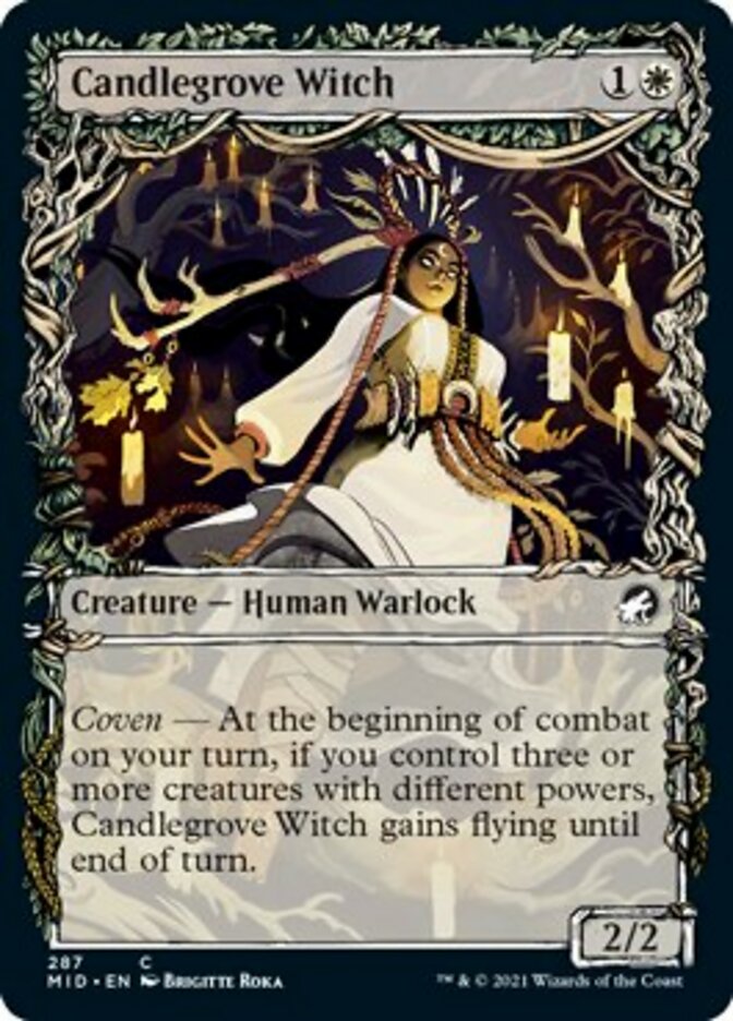 Candlegrove Witch (Showcase Equinox) [Innistrad: Midnight Hunt] | Mindsight Gaming