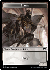 Spirit (0039) // Spider Double-Sided Token [Commander Masters Tokens] | Mindsight Gaming