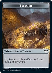 Treasure // Wurm (029) Double-sided Token [Double Masters Tokens] | Mindsight Gaming