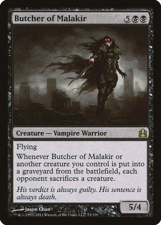 Butcher of Malakir [Commander 2011] | Mindsight Gaming