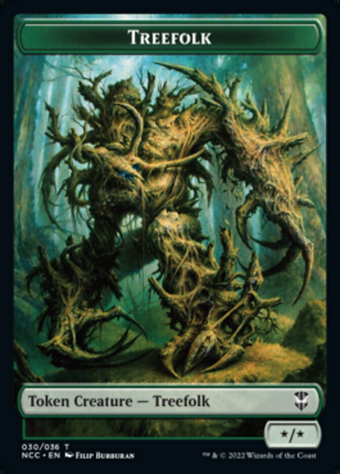 Treefolk // Spider Double-sided Token [Streets of New Capenna Commander Tokens] | Mindsight Gaming